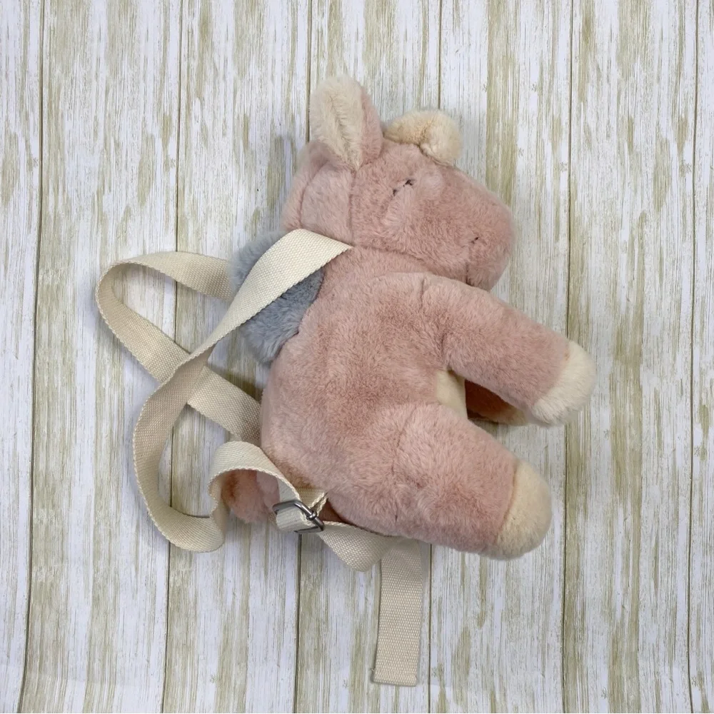 Zara Kids Pink Plush Unicorn Backpack
